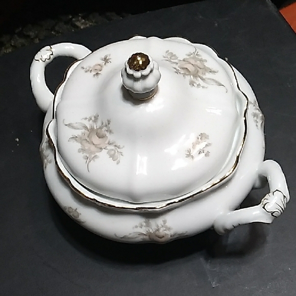 Elegant Floral Porcelain Tureen
